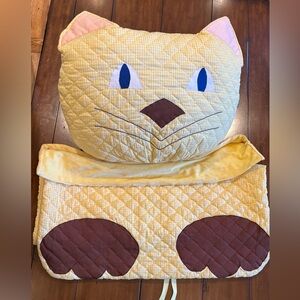 Yellow Cat Quilted Sleeping Bag